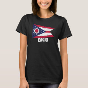 Camiseta Ohio EUA Estados Unidos América Ohio Bandeira da A