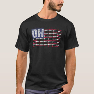 Camiseta Ohio Home State Oh American Flag Golf Patriótico
