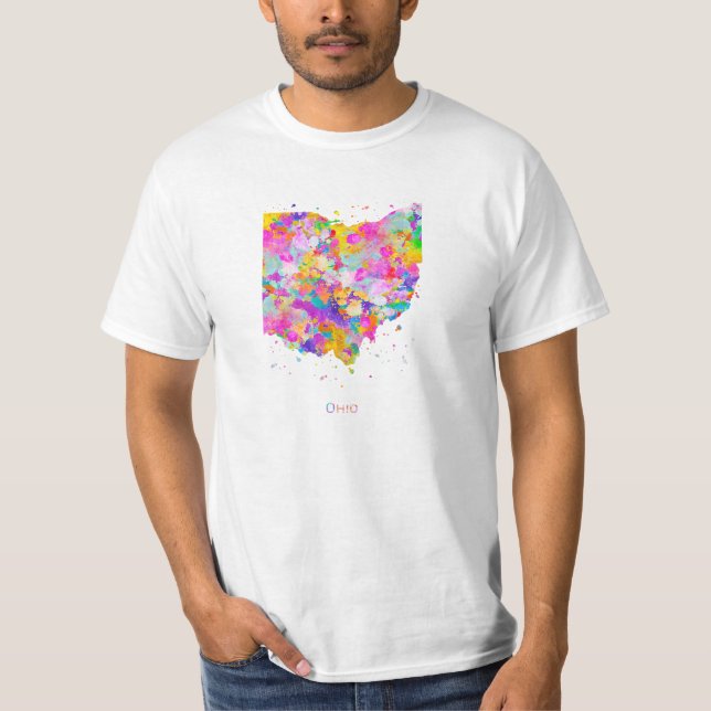 Camiseta Ohio Map T Shirt (Frente)