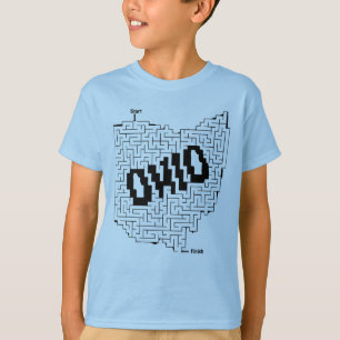 Camiseta Ohio Maze Quebra-cabeça