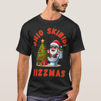 Camiseta Ohio Skibidi Rizzmas Natal Engraçado Rizz Gyatt Ri