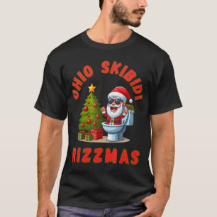 Camiseta Ohio Skibidi Rizzmas Natal Rizz Papai Noel