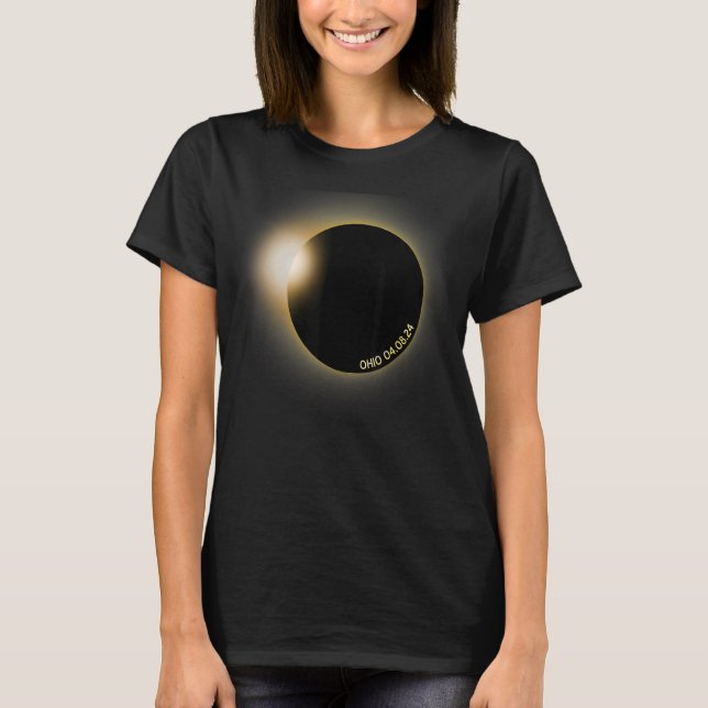 Camiseta Ohio Solar Eclipse 2024 para Astronomia (Frente)