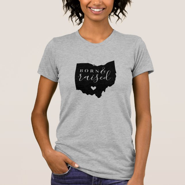 Camiseta Ohio State Tee, Nascer de Ohio e criada (Frente)