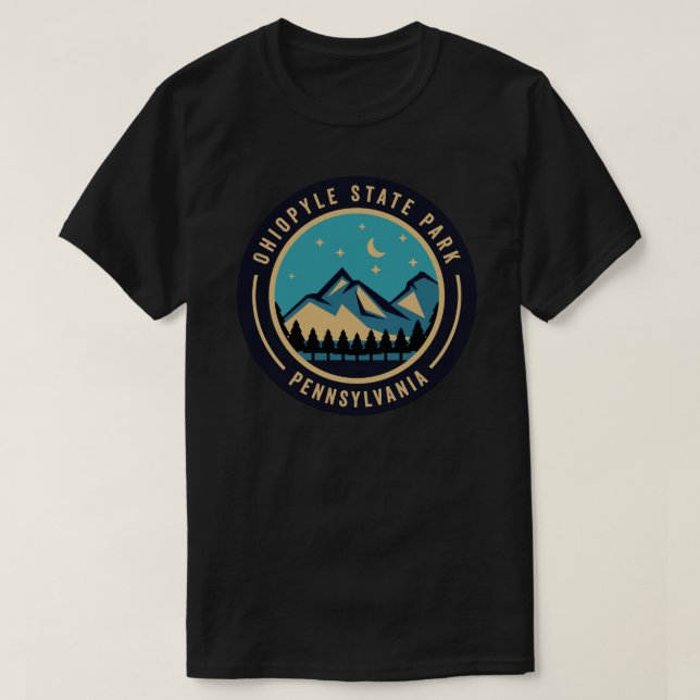 Camiseta Ohiopyle State Park Pensilvânia Sticker (Frente do Design)