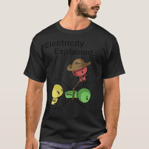 Camiseta Ohm Volt Amp Electricity Explicou Funny Electrici