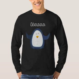 Camiseta Ohmmm Yoga Penguin Tea I Meditação Relaxação