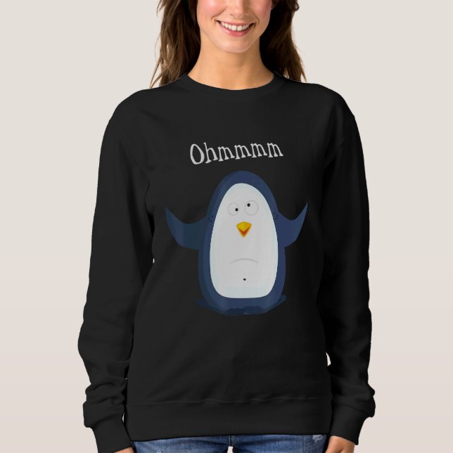 Camiseta Ohmmm Yoga Penguin Tea I Meditação Relaxação (Frente)