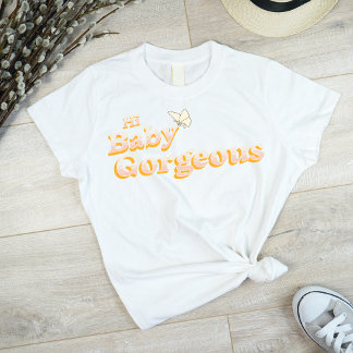 Camiseta Oi, Baby Gorgeous, em ouro, Lisa Barlow RHOSLC