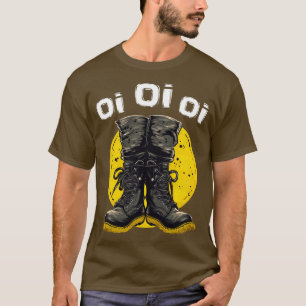 Camiseta Oi Ei, Punk Rock Combina Botas Música Skinhead Oi