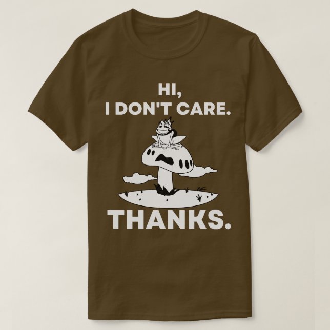 Camiseta Oi, eu não tenho Obrigados Sapo sentado no banheir (Frente do Design)