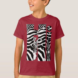 Camiseta "Oi" Zebra Black/White Stripes Abstrato Trendy