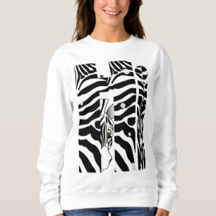 Camiseta "Oi" Zebra Black/White Stripes Abstrato Trendy