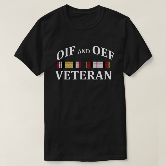 Camiseta OIF e OEF Veteran's Day (Frente do Design)