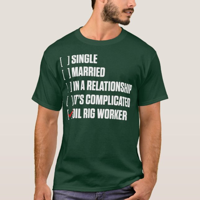 Camiseta Oil Rig Worker Duro EUA Gas Oilfield (Frente)