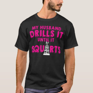 Camiseta Oil Rig Worker Husband Wife Eua American Gas Oilfi
