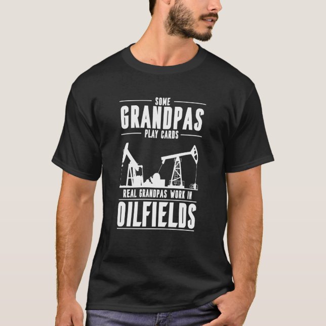 Camiseta Oilfield Gradnpa Fracking Fracker  Oil Drilling (Frente)