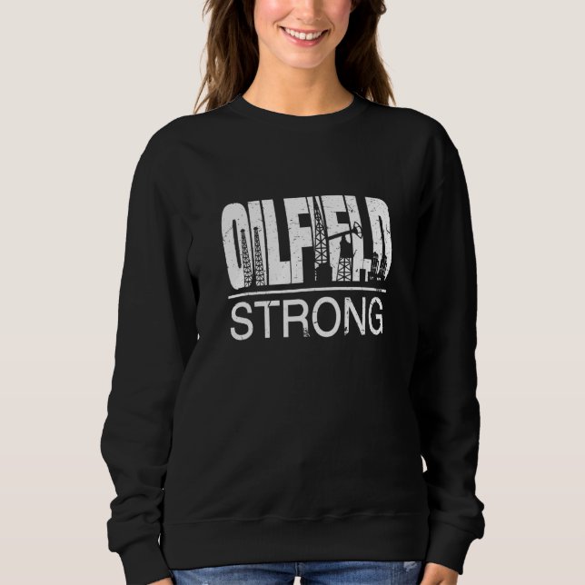 Camiseta Oilfield Strong Proud Oil Rig Drighneck Q (Frente)