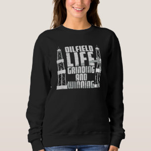 Camiseta Oilfield Worker Grinding And Winning Oil Bem Wing