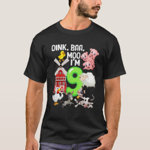 Camiseta Oink Baa Neigh Cluck Moo Eu sou um tema de Fazenda