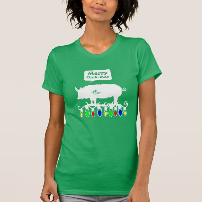 Camiseta Oink-Mas feliz (Frente)