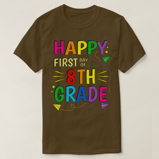 Camiseta Oitavo ano do 8º ano de volta à escola (Frente do Design)