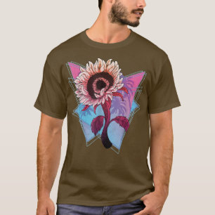 Camiseta Oitenta anos Flor Hippie Sínspio Flor Brilhante Ja
