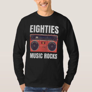 Camiseta Oitenta Música Rocha Roupa Para Mulheres E Homens 