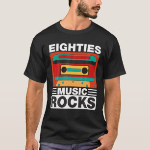 Camiseta OITENTA ROCHAS MÚSICAS VINTAGE CASSETTE Anos 80 1