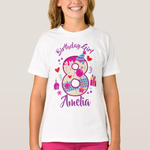 Camiseta Oito Aniversário Doce 8