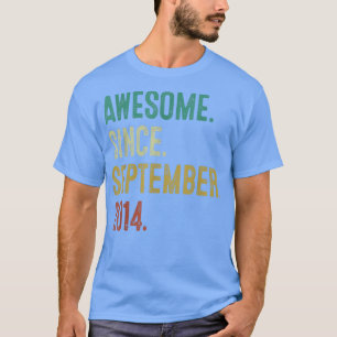 Camiseta Oito Anos De Idade, Presente Incrível Desde Setemb