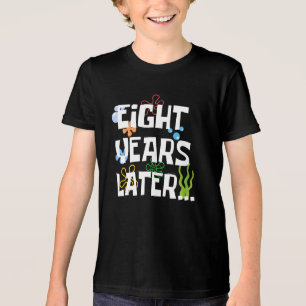 Camiseta Oito Anos Depois, Engraçado 8ª Festa de aniversári
