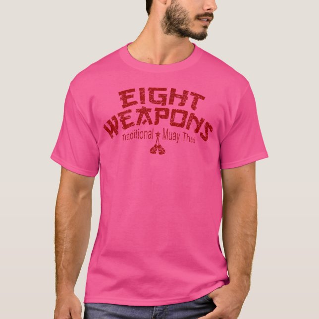 Camiseta Oito armas tradicionais Muay Tailandês (Frente)