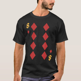 Camiseta Oito De Ouros Baralho De Cartas Grupo De Halloween
