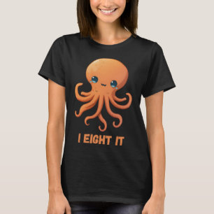 Camiseta Oito Delas Octopus Coral Lulas Tentáculos Calamar