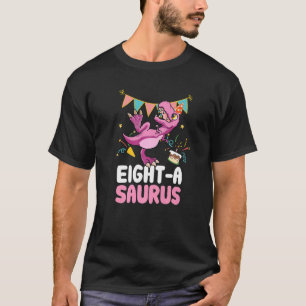 Camiseta Oito Famílias de Asaurus Rex Dinossaur Crianças 8º