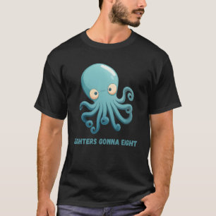 Camiseta Oito Tentáculos de Coral Lula de Octopus
