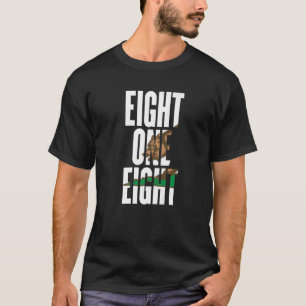 Camiseta Oito Um Oito 818 Código de Área Califórnia Los Ang