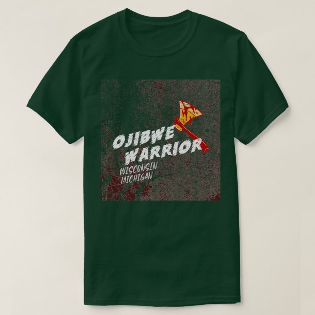 CAMISETA OJIBWE WARRIOR (Frente do Design)