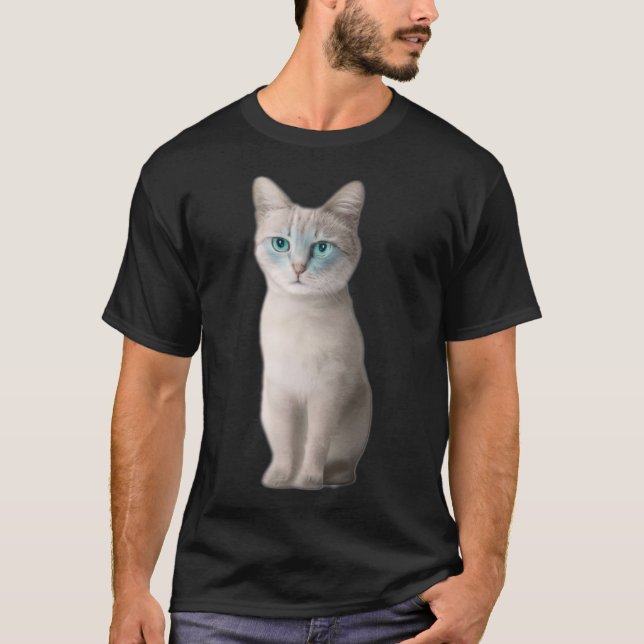 Camiseta Ojos Azules Cat (Frente)