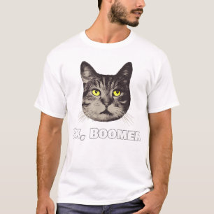 Camiseta Ok Boomer Cat Shirt Geração de Gatos Oka