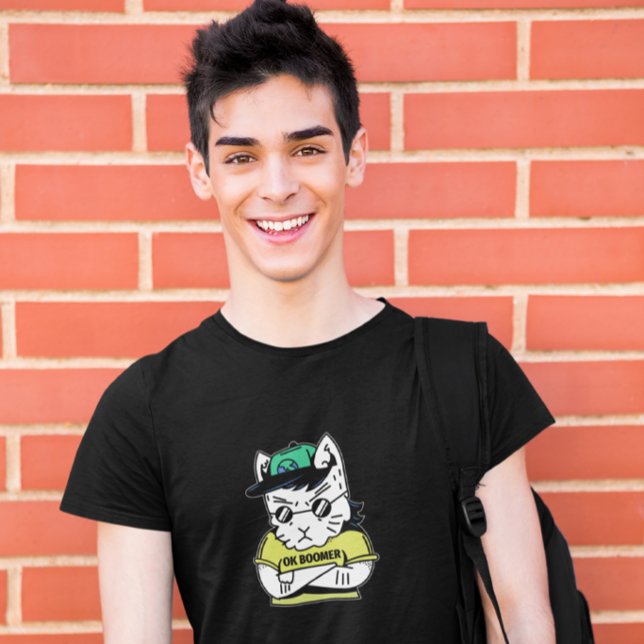 Camiseta OK Boomer Cool Cat Boys (Criador carregado)