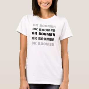 Camiseta OK BOOMER design repetido