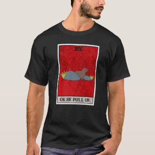 Camiseta Ok, Ele Puxa Capybara Tarot Card Semi Aquático Gra