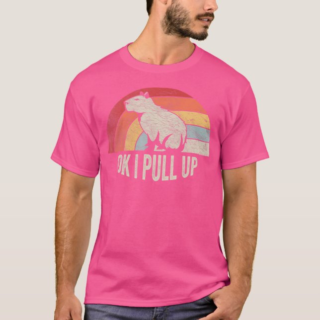 Camiseta Ok, Eu Puxe A Engraçada Capybara Capybara (Frente)