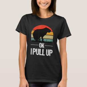 Camiseta Ok eu puxo capivara retrô vintage Ok eu puxo C