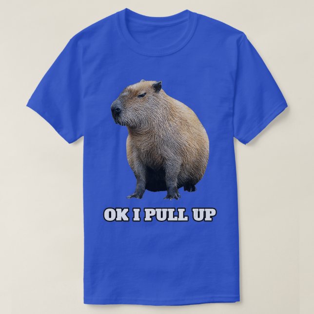 Camiseta Ok, Eu Puxo Capybara (2) (Frente do Design)