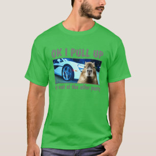 Camiseta Ok eu puxo meme de capivara após festa Rap Song ar