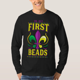Camiseta Ok Mas Primeira Miçanga Engraçado Carnaval Mardi G