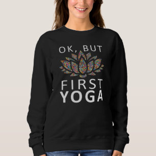 Camiseta Ok, Mas Primeiro Yoga Time Clássico Bolhas De Lotu